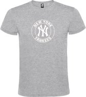 Grijs T-shirt ‘New York Yankees’ Wit Maat XS