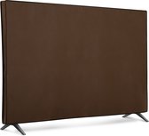 kwmobile hoes voor 65" TV - Beschermhoes voor televisie - Schermafdekking voor TV in donkerbruin