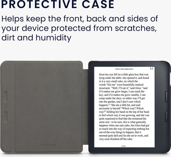 kwmobile e-reader hoesje geschikt voor Kobo Libra 2 hoes - E reader flip case met magnetische sluiting - Ereader cover - Magische Bibliotheek design in meerkleurig — afbeelding 2
