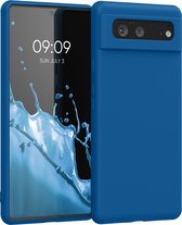 kwmobile telefoonhoesje voor Google Pixel 6 - Hoesje voor smartphone - Back cover in rifblauw