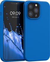 kwmobile telefoonhoesje voor Apple iPhone 13 Pro - Hoesje met siliconen coating - Smartphone case in rifblauw