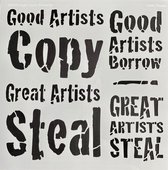 Good artists copy Stencil 30 x 30 cm