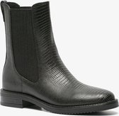 Nova dames chelsea boots met croco print - Zwart - Maat 41