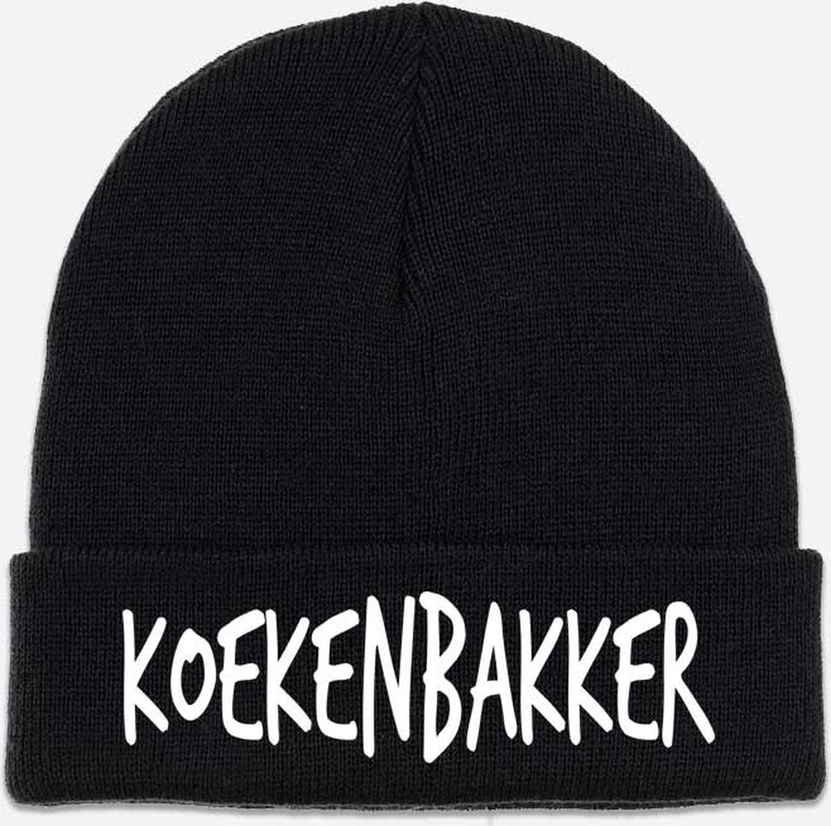 Muts Koekenbakker - Beanie - Winter - Heren - Dames - One-size - Acryl - zwart