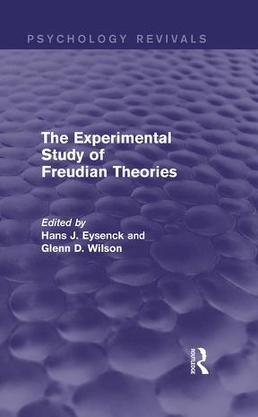 The Experimental Study of Freudian Theories - cover