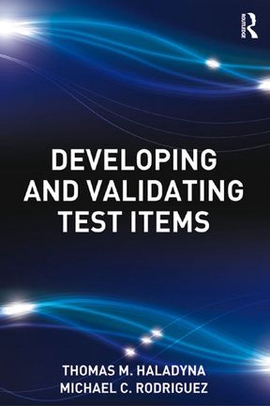 Developing and Validating Test Items - cover