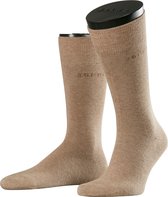 Esprit Basic Uni 2-Pack zacht biologisch zonder motief ondoorzichtig mid-rise comfortabel set Katoen Multipack Bruin Heren sokken - Maat 47-50