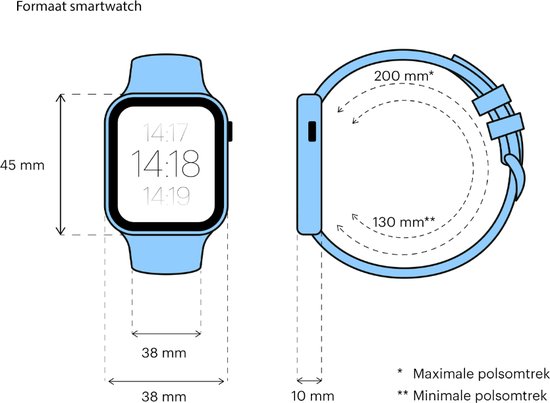 Apple Watch Series 7 - 45mm - Middernacht - Apple