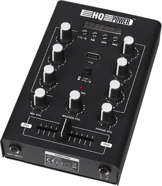 HQ-POWER Mini console de mixage stéréo avec connexion USB et Bluetooth | bol