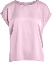 VILA VIELLETTE S/S SATIN TOP/SU - FAV Dames T-shirt - Maat 34