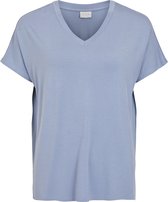 VILA VIBELIS V-NECK S/S TOP/SU - NOOS Dames T-shirt - Maat L
