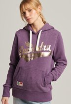 Superdry Dames Trui Vintage College Hoodie met geschreven opdruk