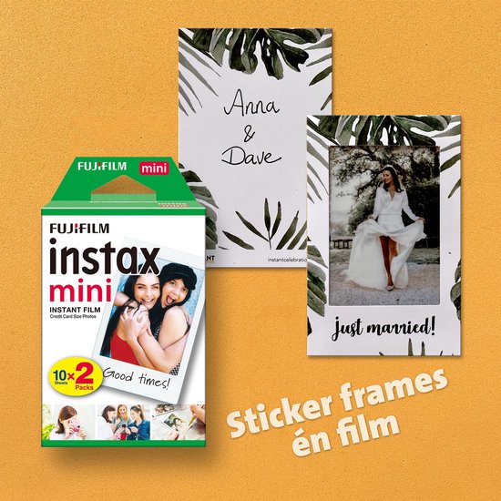 Fuji Film - Instax - Instant Celebration - MINI - instant foto stickerframe & film - just married