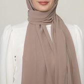Hoofddoek Chiffon Warm Taupe – Hijab – Sjaal - Hoofddeksel– Islam – Moslima