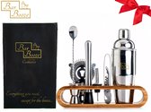 Barbooze Cocktail Set - 9 -Delige Cocktailset - Cocktail Shaker Set (750ml) - RVS - Geschenkverpakking