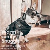Snuggie® Piano black Hondenjas - Maat XL - Kleine en grote honden - Gevoerde honden jas - 3M reflectiemateriaal