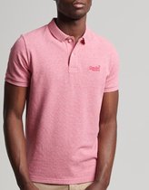 Superdry Poloshirt Classic Pique Polo M1110247a  Mid Pink Grit 5xe Mannen Maat - L