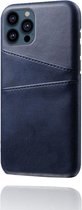 Peachy Duo Cardslot Wallet kunstleer hoesje voor iPhone 13 Pro - blauw