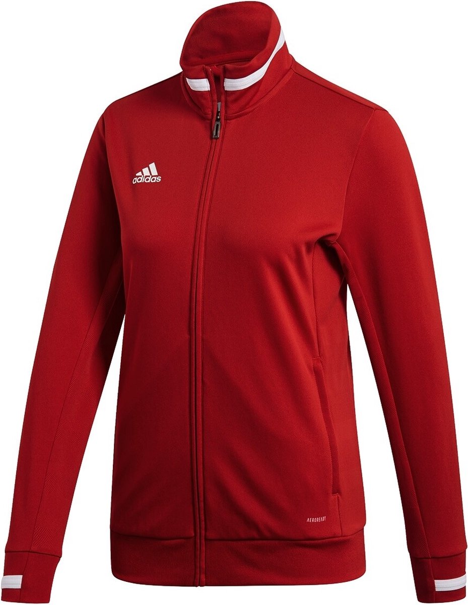 adidas T19 Sportvest - Maat S - Vrouwen - rood/wit | bol.com
