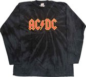 AC/DC Longsleeve shirt -5XL- Logo Zwart