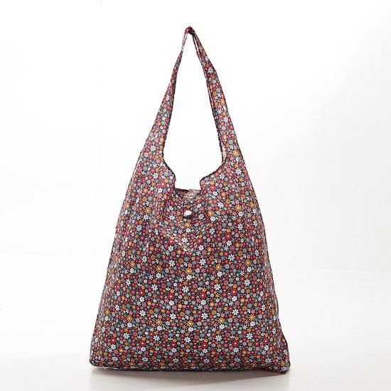 Eco Chic - Foldaway Shopper - A04BK - Black - Ditsy spikkels