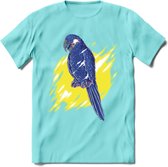 Dieren T-Shirt | Papegaai shirt Heren / Dames | Wildlife parrot cadeau - Licht Blauw - L