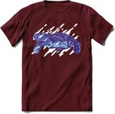Dieren T-Shirt | Schildpad shirt Heren / Dames | Wildlife Turtle cadeau - Burgundy - L
