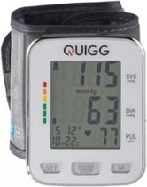 Quigg - bloeddrukmeter pols -BDU751 - extra groot polsmanchet - incl batterijen - LCD