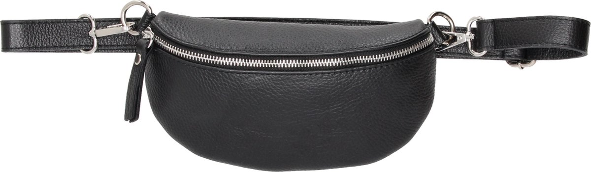 Charm London Anna Heuptas Crossbody Schoudertasje Fanny Pack Festival - Leren Dames Tas - Zwart