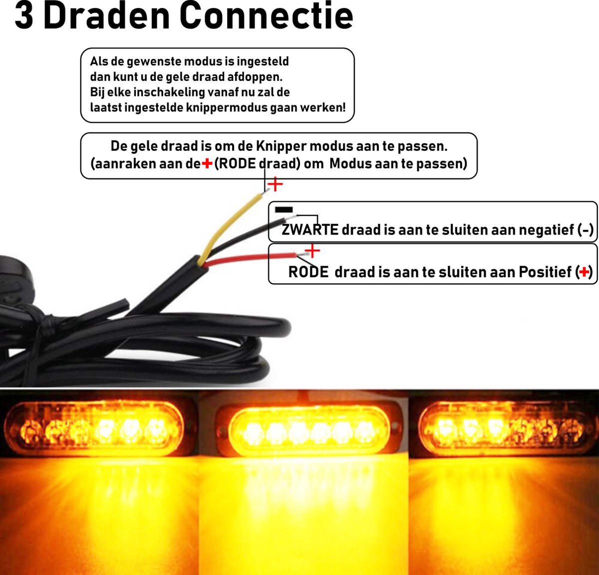 12W 4 LED Voorruit Waarschuwingslicht Auto Noodlichten Truck Stroboscoop  Lichtbalk Voor 12V DC S4 Van 8,47 €