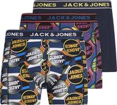 JACK & JONES  JACNEON SKATE LOGO TRUNKS 3-PACK Heren Onderbroek  - Maat L