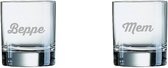 Gegraveerde wiskeyglas 20cl beppe+mem