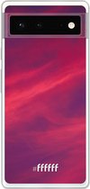 6F hoesje - geschikt voor Google Pixel 6 -  Transparant TPU Case - Red Skyline #ffffff