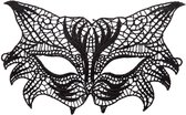 Carnival Toys Verkleedmasker Kat Dames Textiel Zwart One-size