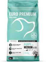 4x Euro-Premium Puppy Medium Kip - Rijst 3 kg