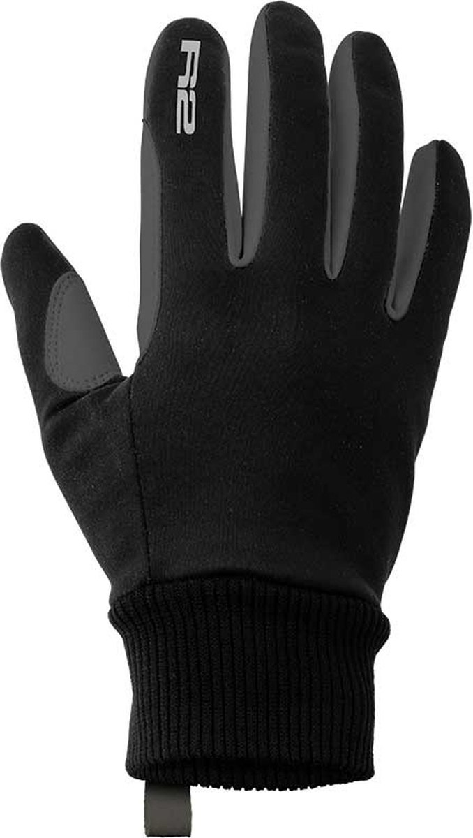 Luxe Winter Fietshandschoenen - Met touchscreen - Extra dikke afsluiting bij de pols - Winterhandschoen voor wandelen, hardlopen en fietsen - Zwart/Grijs - Maat XXL / 10