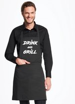 Drink and Grill BBQ Schort / Barbeque / Cadeau / Kookschort