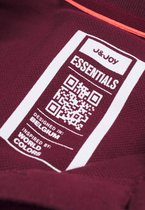 J&JOY - Poloshirt Essentials Kinderen Unisex 24 Burgundy