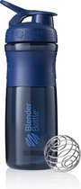 BlenderBottle SportMixer Tritan Grip - Shaker / bouteille de protéines - 820ml - Marine