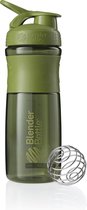 BlenderBottle™ SPORTMIXER Big Mosgroen met oog - Eiwitshaker / Bidon / Shakebeker  - 820 ml