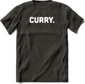 Curry - Snack T-Shirt | Grappig Verjaardag Kleding Cadeau | Eten En Snoep Shirt | Dames - Heren - Unisex Tshirt | - Donker Grijs - S