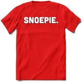 Snoepie - Valentijn T-Shirt | Grappig Valentijnsdag Cadeautje voor Hem en Haar | Dames - Heren - Unisex | Kleding Cadeau | - Rood - M