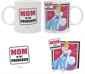 Mug Disney Cendrillon avec texte Mom Is My Princess