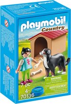 Bol.com PLAYMOBIL Country Jongen met hond - 70136 aanbieding