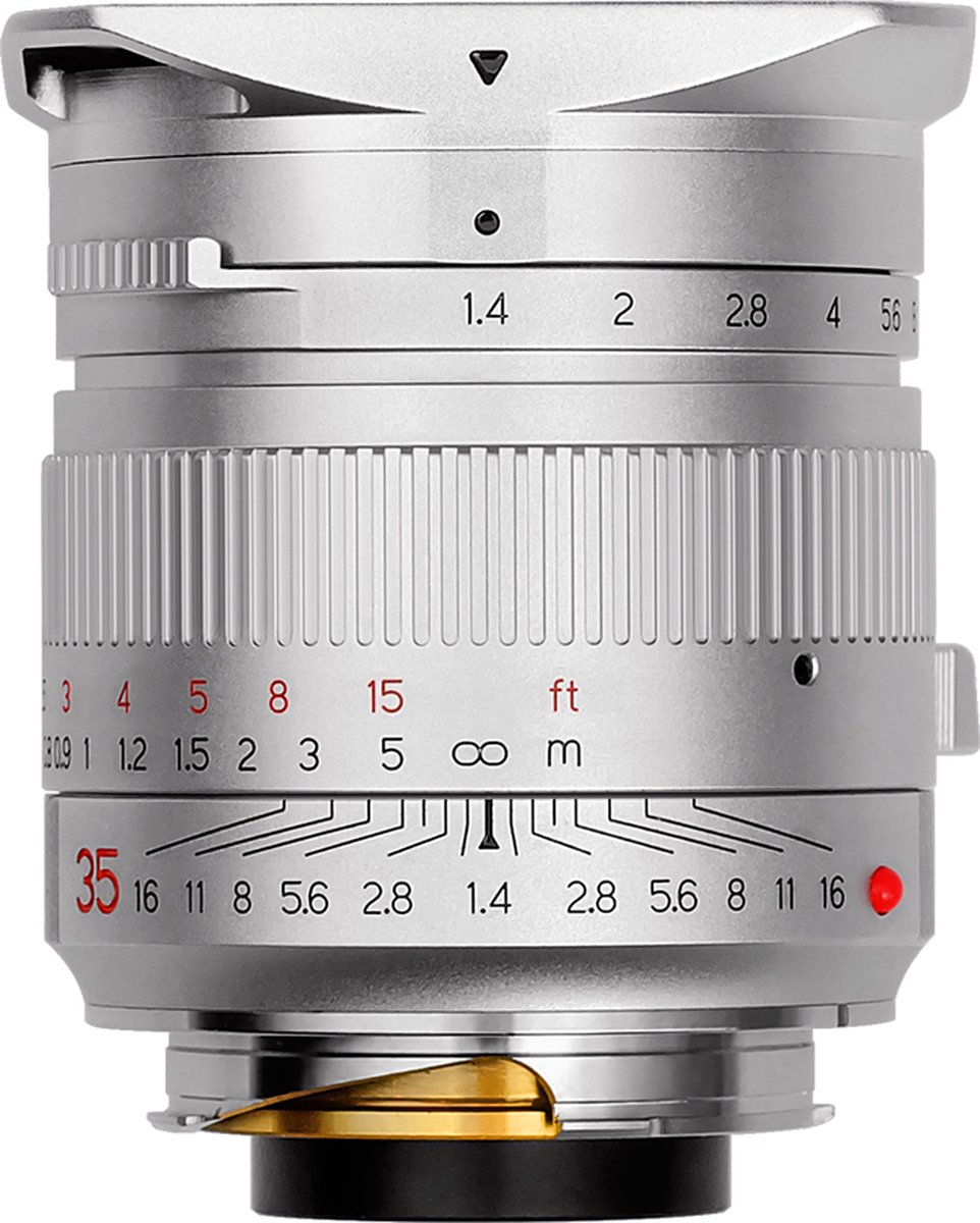 TT Artisan – Cameralens - M 35mm f/1.4 voor Leica M, zilver