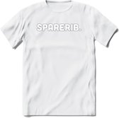 Sparerib - Snack T-Shirt | Grappig Verjaardag Kleding Cadeau | Eten En Snoep Shirt | Dames - Heren - Unisex Tshirt | - Wit - L