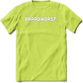 Braadworst - Snack T-Shirt | Grappig Verjaardag Kleding Cadeau | Eten En Snoep Shirt | Dames - Heren - Unisex Tshirt | - Groen - M