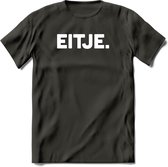 Eitje - Snack T-Shirt | Grappig Verjaardag Kleding Cadeau | Eten En Snoep Shirt | Dames - Heren - Unisex Tshirt | - Donker Grijs - L