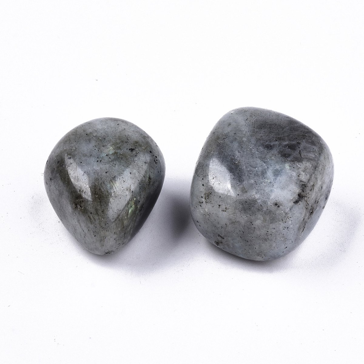 Sattva Rocks | Labradoriet 3 stuks ±22mm in een velours kado zakje