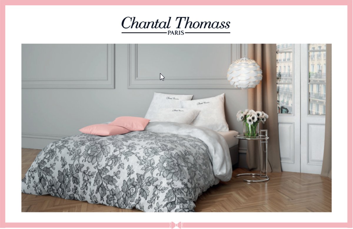Chantal Thomass - Housse de couette - 240x220 + taies - blanc&noir | bol
